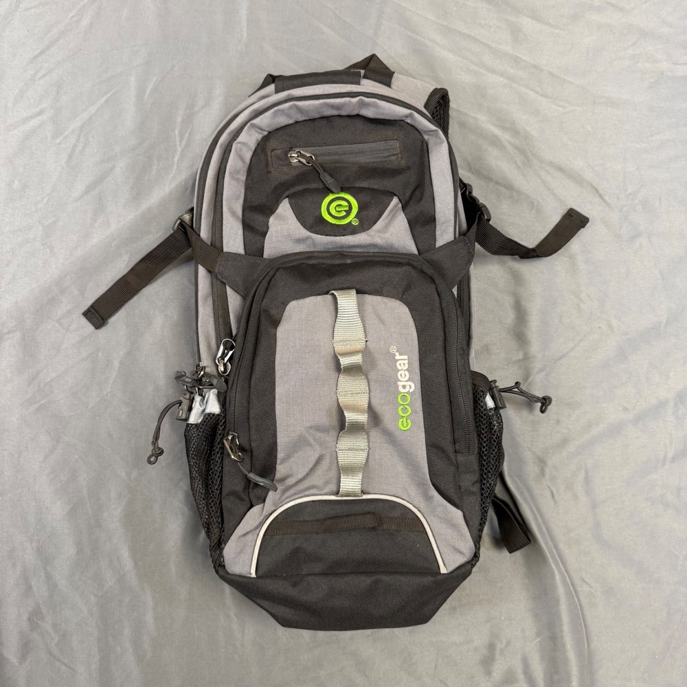 Ecogear Water Dog Hydration Ready Backpack Black Grey Hiking Daypack BG-3757